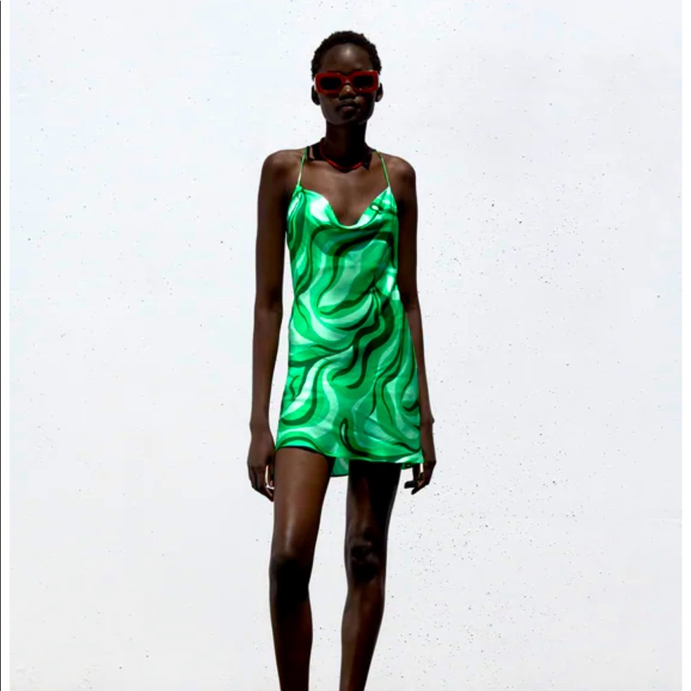 NEVER WORN Zara Flowy Mini Dress HIGH DEMAND